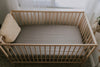 Organic Bamboo Cot Sheet - Dark Grey