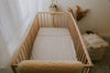 Organic Bamboo Cot Sheet - Light Grey