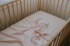 Organic Bamboo Cot Sheet - Peony Pink