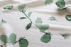 Organic Cotton Swaddle - Green Eucalyptus Leaves