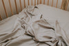 Organic Bamboo Cot Sheet - Light Grey