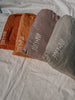 French Flax Linen Fitted Cot Sheets — Rust