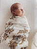 Bamboo Cotton Swaddle - Beige Wattle